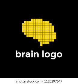 creative brain logo design template
