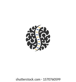 Creative Brain Logo Design Vector. Brain logo illustration