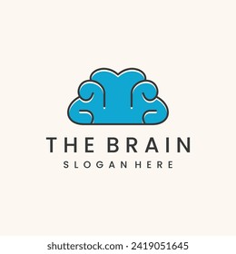 Creative Brain Logo Icon Design Template
