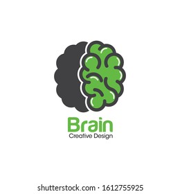 Creative Brain Logo and Icon Vector Template