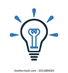 Creative, brain, mind icon. Simple editable vector design isolated on a white background.