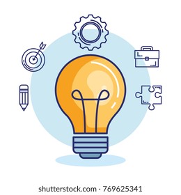 creative brain set icons