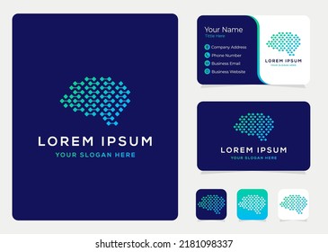 Creative Brain Technology Logo  Vector Design