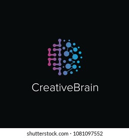 Creative Brain Think Mind Idea Design Vector