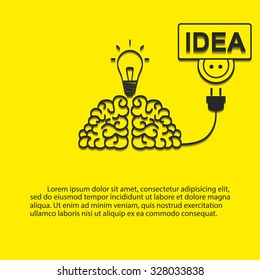 Creative brainstorm concept business idea