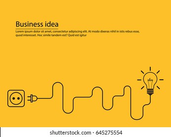 Creative brainstorm concept business idea