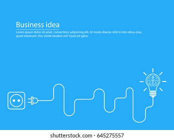 Creative brainstorm concept business idea