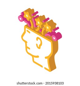 creative brainstorm isometric icon vector. creative brainstorm sign. isolated symbol illustration