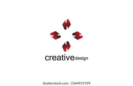 creative brand icon logo design for all kind off business gradient color  