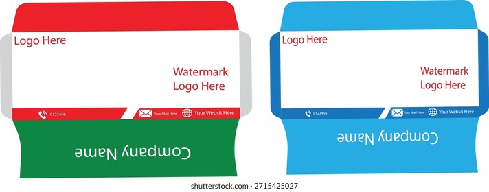 Vector de sobre de identidad de marca creativa para correspondencia oficial