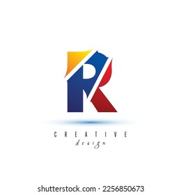 Creative Brand R Letter R Design Vector Icon Symbol Illustration