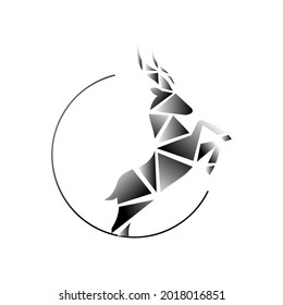 creative brand sign goat antelope deer bucks logo design vector of lamb symbol eps.10 icon illustration