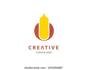 Creative brand U letter logo business template vector icon