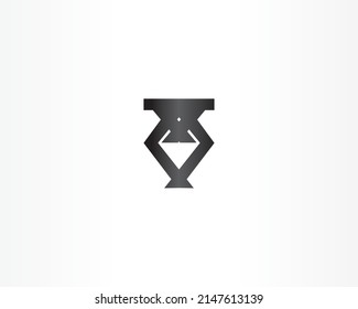 Creative branding icon logo design with black concept