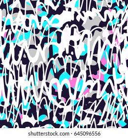 Creative bright colorful seamless patterns with abstract spots. Fashionable is ideal for textiles