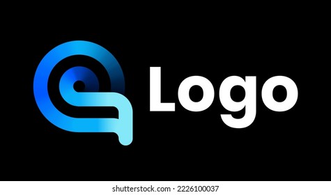 Kreative, helle Schriftart. Farbige Alphabet-Buchstaben gesetzt. Buchstabe Q Textschrift. Logo-Design-Vorlage. Kreative moderne Mode q Typografie.