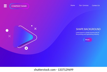 Creative bright modern abstract liquid gradient shapes vector illustration. neon color shapes design, used for the backdrop, web design, advertising, printing, wallpaper, book cover, banner.