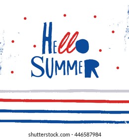 Creative bright summer card.