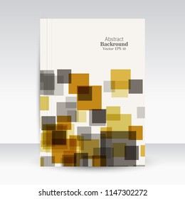 Creative brochure correspondence. Title page. Book cover. Own style. Abstraction on white background.