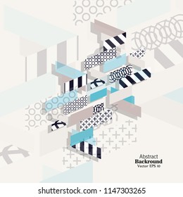 Creative brochure correspondence. Title page. Book cover. Own style. Abstraction.