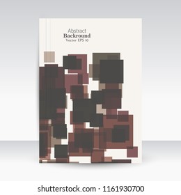 Creative brochure correspondence. Title page. Book cover. Own style. Abstraction on white background.
