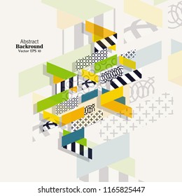 Creative brochure correspondence. Title page. Book cover. Own style. Abstraction.