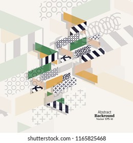 Creative brochure correspondence. Title page. Book cover. Own style. Abstraction.