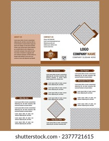  Creative brochure cover design layout space for photo background, vector illustration