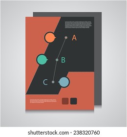 Creative Brochure Design / colorful choice letters design.