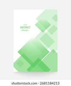 Creative brochure design, cover modern layout, annual report, poster, flyer. Green color.