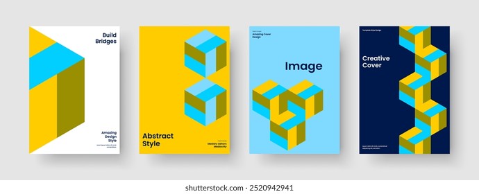 Design de folheto criativo. Layout de banner geométrico. Modelo de cartaz moderno. Apresentação de negócios. Histórico. Capa de Livro. Relatório. Panfleto. Revista. Conhecimento manual. Identidade da marca. Boletim informativo. Bloco de Anotações
