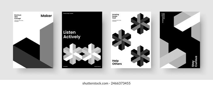 Creative Brochure Design. Geometric Flyer Template. Abstract Background Layout. Business Presentation. Report. Banner. Poster. Book Cover. Journal. Advertising. Portfolio. Magazine. Leaflet