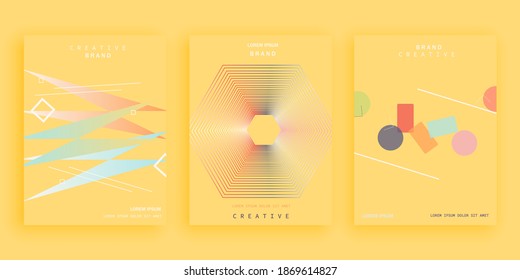 creative brochure design template minimal style