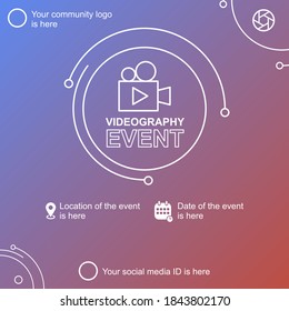 Creative brochure event design idea