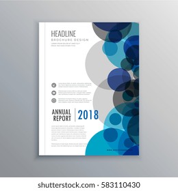 creative brochure flyer design with abstract circles