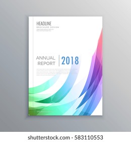 creative brochure flyer design with vibrant colors