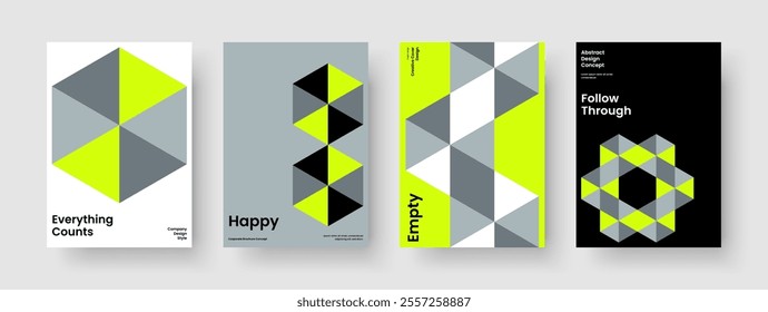 Creative Brochure Layout. Abstract Book Cover Design. Geometric Poster Template. Report. Background. Business Presentation. Flyer. Banner. Handbill. Journal. Advertising. Notebook. Magazine