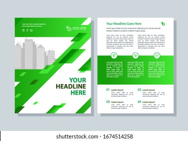 Creative brochure layout. Annual report, flyer, magazine, business template abstract background