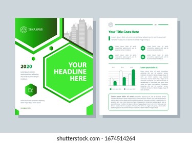 Kreatives Broschürenlayout. Geschäftsbericht, Flyer, Zeitschrift, abstrakter Hintergrund