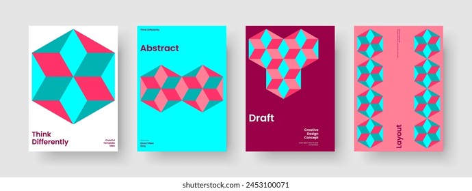 Creative Brochure Layout. Geometric Report Design. Abstract Poster Template. Book Cover. Banner. Background. Flyer. Business Presentation. Catalog. Newsletter. Pamphlet. Advertising. Magazine
