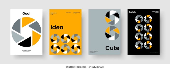 Kreatives Broschürenlayout. Isolierter Business-Präsentationsentwurf. Abstrakte Poster-Vorlage. Flyer. Hintergrund. Buchumschlag. Bericht. Banner. Brande Identität. Werbung. Broschüre. Notebook. Katalog