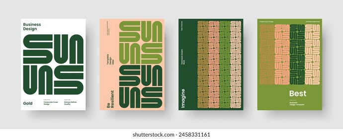 Kreativbroschüre Vorlage. Abstraktes Buchcover-Design. Isoliertes Layout für Geschäftspräsentationen. Bericht. Poster. Banner. Flyer. Hintergrund. Handzettel Brande Identität. Merkblatt. In: Magazine. Broschüre