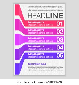 Creative Brochure Template Design with infographic chart. Abstract  Vector Flyer, Pamphlet, Leaflet layout for marketing, advertising and Flat style web site banners, Posters, Placards.