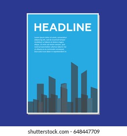 Creative Brochure Template Design with infographic chart. Abstract Flyer, Pamphlet, Leaflet layout for marketing, advertising and Flat style web site banners