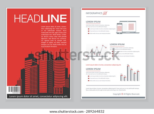 Creative Brochure Template Design Infographic Chart Stock Vector Royalty Free