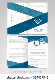 Creative Brochure, Template or Flyer presentation decorated with abstract design for your Business or Corporate Sector.