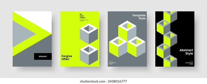 Plantilla de folleto creativo. Diseño Geométrico de Presentación de Negocios. Diseño de póster abstracto. Pancarta. Portada del libro. Antecedentes. Informe. Volante. Cuaderno. Handbill. Diario. Prospecto. Identidad de marca