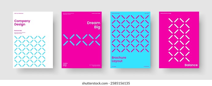 Creative Brochure Template. Geometric Business Presentation Layout. Isolated Book Cover Design. Background. Banner. Poster. Report. Flyer. Advertising. Leaflet. Catalog. Notebook. Pamphlet. Journal