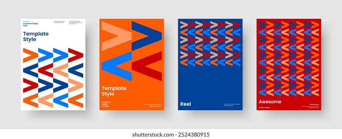 Modelo de publicação criativa. Design de cartaz geométrico. Layout de banner moderno. Panfleto. Capa de Livro. Histórico. Apresentação de negócios. Relatório. Panfleto. Publicidade. Folheto informativo. Identidade da marca. Catálogo