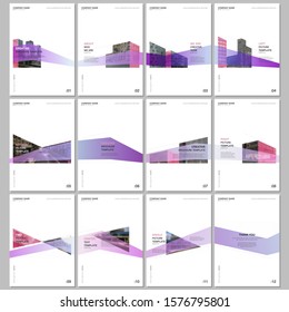 Creative brochure templates with architecture design. Abstract modern architectural background. Covers design templates for flyer, leaflet, brochure, report, presentation, advertising, magazine.